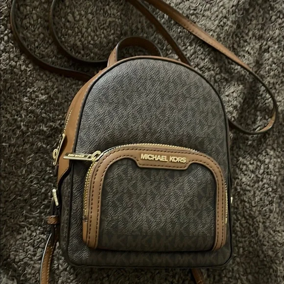 Michael Kors | Bags | Michael Kors Brown Backpack With  display picture 2